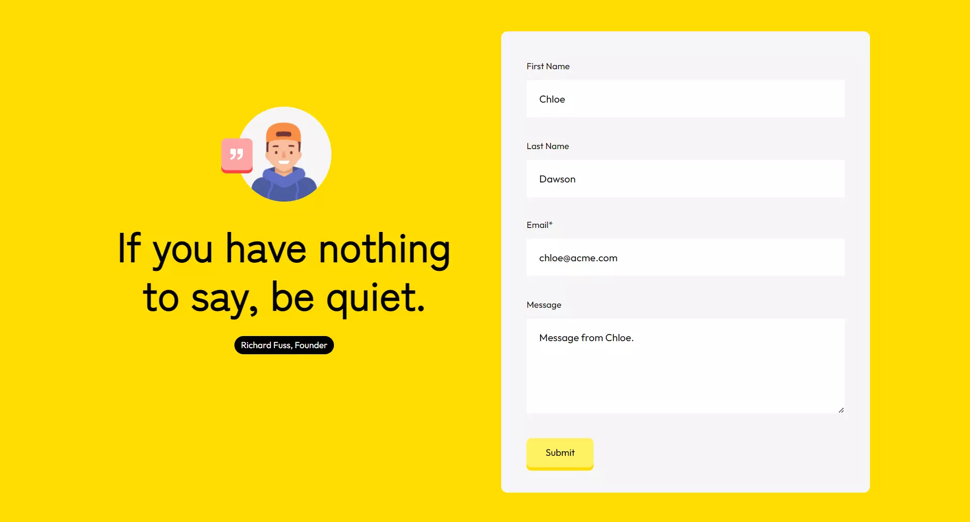 quote-and-form